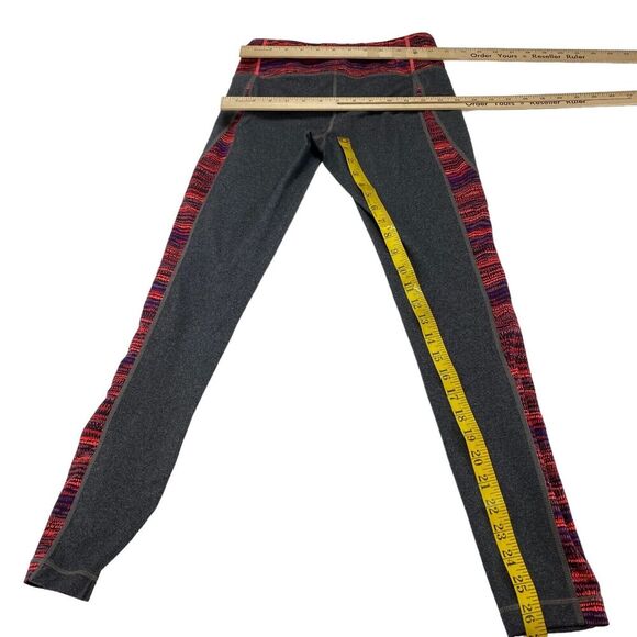 Athleta Activewear Leggings Womens Small Gray Nylon Elastic Waist Logo Pull On - Picture 5 of 16